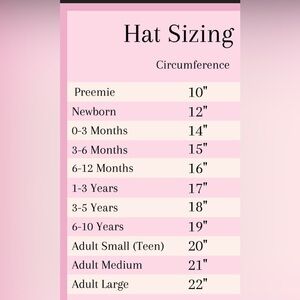 Hat Sizing Chart